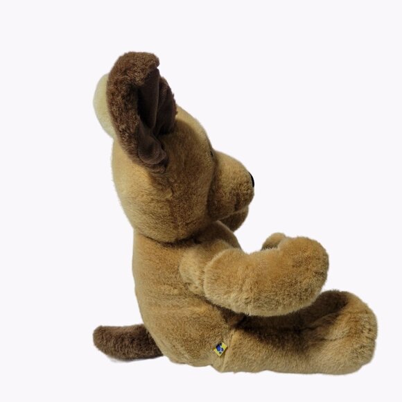 Build A Bear Brown Puppy Dog 13 inch Plush Stuffed Animal Toy BAB One Dark Ear - Picture 4 of 6